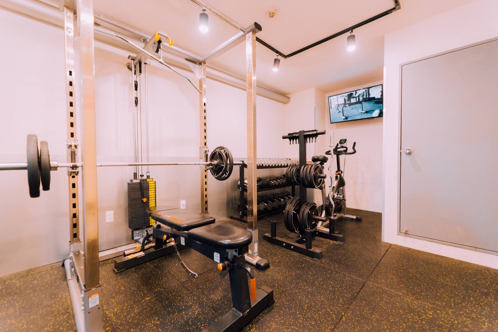 Minimalist Loft — Gym equipment