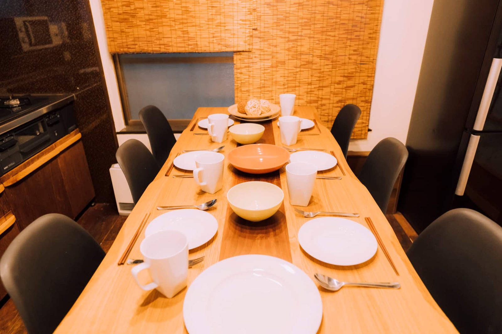 Shinobi House — Dining table